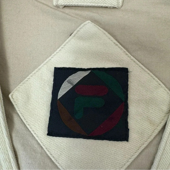 Vintage Fila Mens Fishing/Hiking Denim Vest size Large - Picture 7 of 11